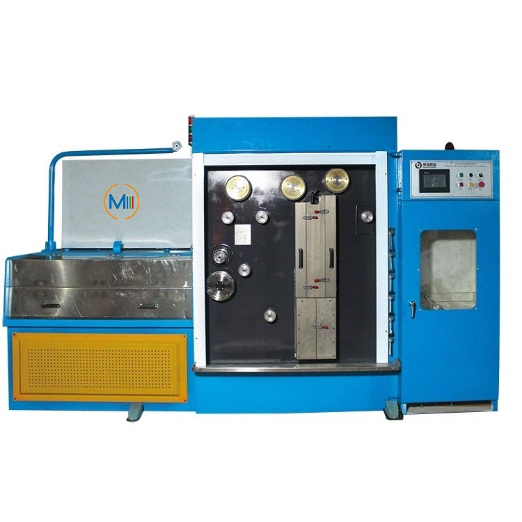 Fin trådtegningsmaskine med kontinuerlig udglødning